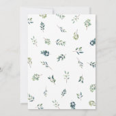 Eucalyptus botanisch groen Doop doop doop Kaart (Achterkant)