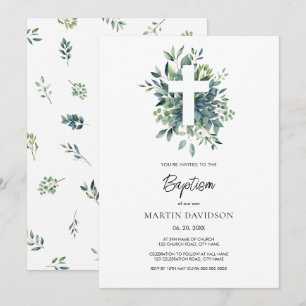 Eucalyptus botanisch groen Doop doop doop Kaart