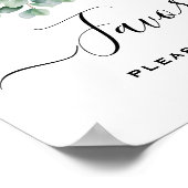 Eucalyptus Botanisch Groen Wedding Favorieten Teke Poster (Hoek)