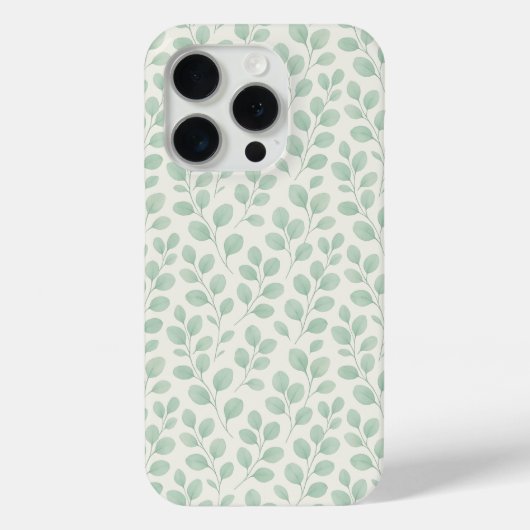 Eucalyptus botanisch patroon Case-Mate iPhone case (Achterkant)