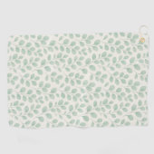 Eucalyptus botanisch patroon golfhanddoek (Horizontaal)