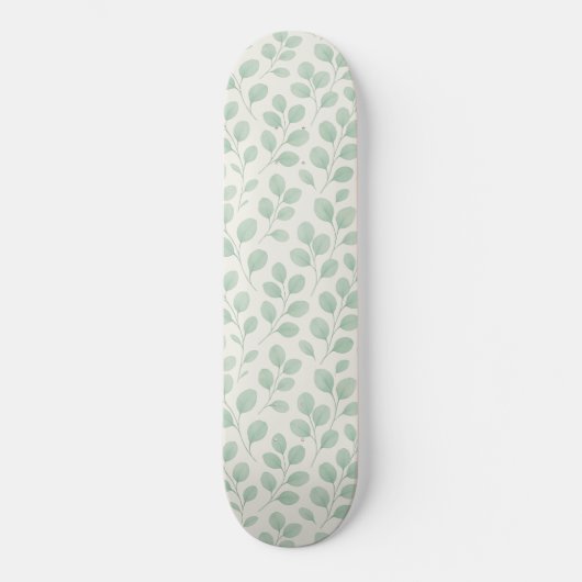 Eucalyptus botanisch patroon persoonlijk skateboard (Voorkant)
