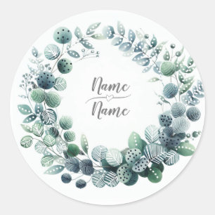 Eucalyptus Botanisch Ronde Sticker