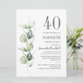 Eucalyptus botanische 40e verpartij kaart (Staand voorkant)