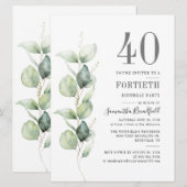 Eucalyptus botanische 40e verpartij kaart (Voorkant / Achterkant)