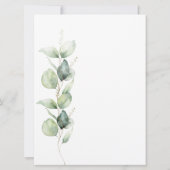 Eucalyptus botanische 40e verpartij kaart (Achterkant)