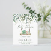 Eucalyptus botanische Baby shower (Staand voorkant)