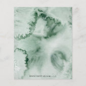 Eucalyptus botanische Baby shower (Achterkant)