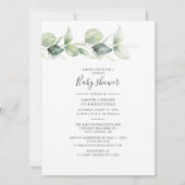 Eucalyptus Botanische Baby shower van Cesdoorn Ele Kaart (Voorkant)