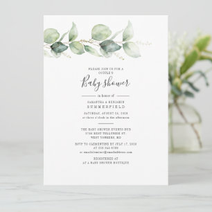 Eucalyptus Botanische Baby shower van Cesdoorn Ele Kaart