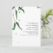 Eucalyptus Botanische Bladeren Rustieke Natuur Bru Kaart (Staand voorkant)