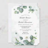 Eucalyptus Botanische Blos Bruidsfeest Kaart (Voorkant)