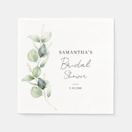 Eucalyptus Botanische Bruidsontbijt Papier Servet