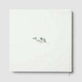 Eucalyptus Botanische bruiloft Gouden Folie Gastenboek (Achterkant)