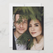 Eucalyptus botanische elegante foto simpele bruilo save the date (Achterkant)