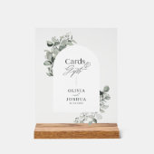 Eucalyptus botanische elegante kaarten geschenken acryl bord (Voorkant)