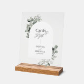Eucalyptus botanische elegante kaarten geschenken acryl bord (Hoek)