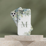 Eucalyptus Botanische Florenz Monogram iPhone 13 Pro Max Hoesje<br><div class="desc">Elegant Eucalyptus Botanische Floral Monogram Cell Phone Case met onze prachtige sage eucalyptus green en stoffige blauwe groen en moderne typografie. Gemakkelijk om met uw informatie voor een eenvoudig elegante telefoongeval aan te passen. Neem contact met ons op via cedarandstring@gmail.com als u hulp nodig hebt bij het ontwerp of de...</div>