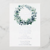 Eucalyptus Botanische Folie Uitnodiging (Voorkant)