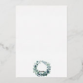 Eucalyptus Botanische Folie Uitnodiging (Achterkant)