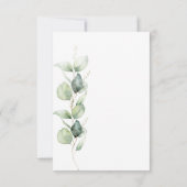 Eucalyptus Botanische Greenery 40e verjaardag Kaart (Achterkant)