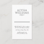 Eucalyptus botanische groen moderne legant visitekaartje (Achterkant)