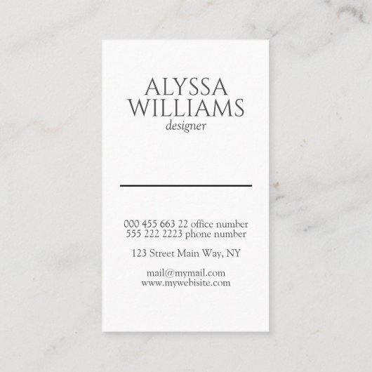 Eucalyptus botanische groen moderne legant visitekaartje (Achterkant)