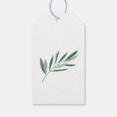 Eucalyptus Botanische Groene Bladeren Bruiloft Cadeaulabel (Achterkant)