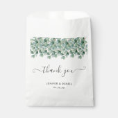 Eucalyptus Botanische Groene Huwelijk Bedankzakje (Voorkant)