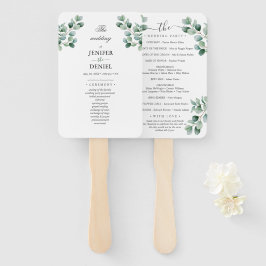 Eucalyptus Botanische Groene Huwelijk Handwaaier