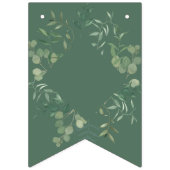 Eucalyptus Botanische Groene Moderne Bruidsuitnodi Vlaggetjes (Eerste vlag)
