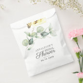 Eucalyptus Botanische Groene Script Bruidsuitnodig Bedankzakje (Gezegeld)