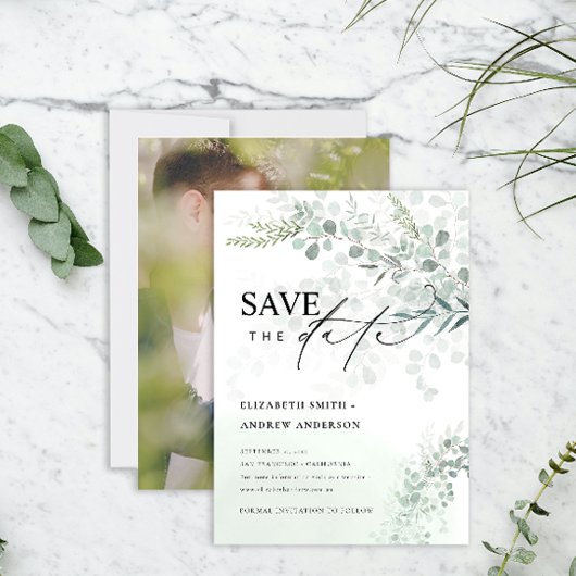 Eucalyptus Botanische kuil Sla de datum foto op Kaart