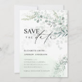 Eucalyptus Botanische kuil Sla de datum foto op Kaart (Voorkant)