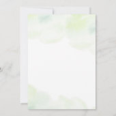 Eucalyptus Botanische Letter Gold Boy Baby shower Kaart (Achterkant)