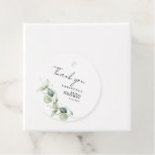 Eucalyptus botanische minimalistische bruidsuitnod bedankjes labels (In situ)