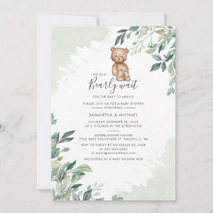 Eucalyptus Botanische moderne Baby showers voor pa Kaart