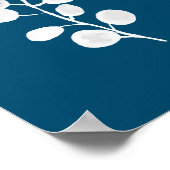 Eucalyptus Botanische Plant Waterverf Schilderen Poster (Hoek)