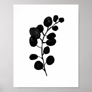 Eucalyptus Botanische Plant Waterverf Schilderen Poster