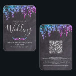 Eucalyptus Botanische QR-code Chalkboard Weddensch Informatiekaartje<br><div class="desc">Eucalyptus Greenery Custom QR Code bruiloft uitnodigkaarten op bijtende scharrelplank . Nodig vrienden en familie uit tot je speciale dag, met dit simpele allemaal in één trouwuitnodiging. Deze QR de websiteuitnodigingen van de Code bruiloft zijn perfect wanneer u al trouwinfo op uw website wilt houden, en geen ongerustheid over verloren...</div>