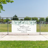 Eucalyptus botanische rustieke bruiloft spandoek (Insitu)