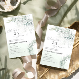 Eucalyptus Botanische sage Elk jaar Jubileum Kaart