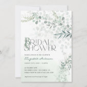 Eucalyptus Botanische Sage Green Vrijgezellenfeest Kaart (Voorkant)