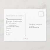 Eucalyptus Botanische Sage Green Wedding RSVP Uitz Uitnodiging Briefkaart (Achterkant)