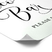 Eucalyptus Botanische Salie Groene Taco Bar Poster (Hoek)