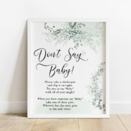 Eucalyptus Botanische Salie Groene Taco Bar Poster