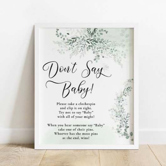 Eucalyptus Botanische Salie Groene Taco Bar Poster