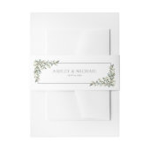 Eucalyptus Botanische Salie Groene Waterverf Bruil Uitnodigingen Wikkel (Voorkant Voorbeeld)