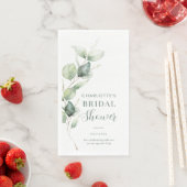 Eucalyptus Botanische Script Bruiloft Servet (Insitu)