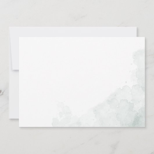 Eucalyptus Botanische Script Vrijgezellenfeest Kaart (Achterkant)